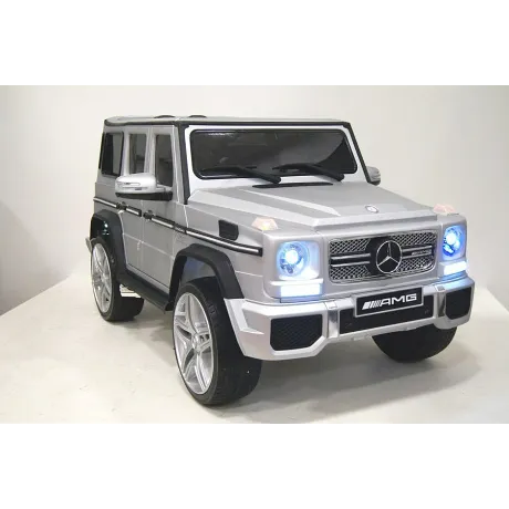 Электромобиль RiverToys Mercedes-Benz G65 AMG серый глянец - Фото 17