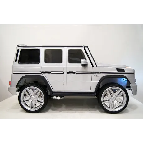 Электромобиль RiverToys Mercedes-Benz G65 AMG серый глянец - Фото 27