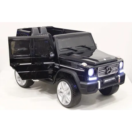Электромобиль RiverToys Mercedes-Benz G65 AMG 4WD черный - Фото 7