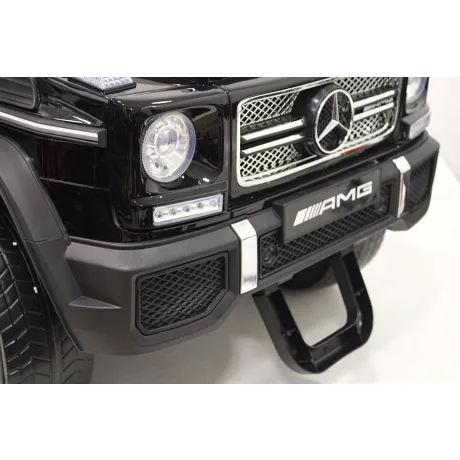Электромобиль RiverToys Mercedes-Benz G65 AMG 4WD черный - Фото 4
