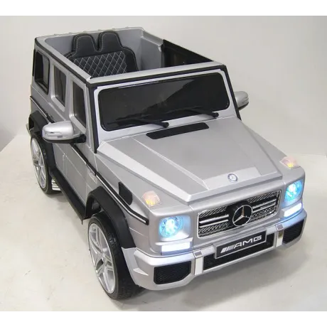 Электромобиль RiverToys Mercedes-Benz G65 AMG серый глянец - Фото 14