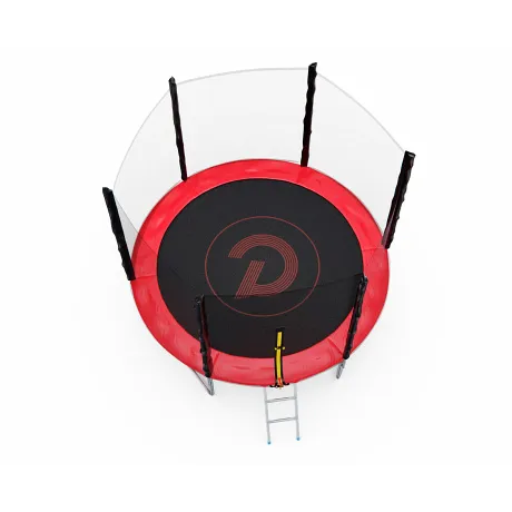 Батут DFC PELPO 8 футов с сеткой RED - Фото 6